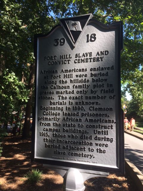 Clemson African-American labor sign